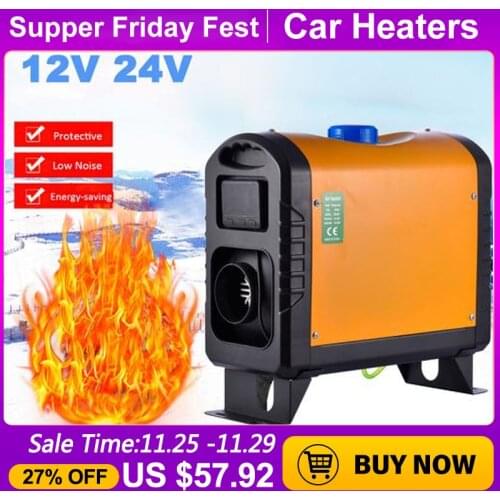 Car Diesel Heater 12V/24V 8KW LCD Display Remote Control Heating Low Fuel Consumption for Car Trucks Ships Trailers RVs Campers
