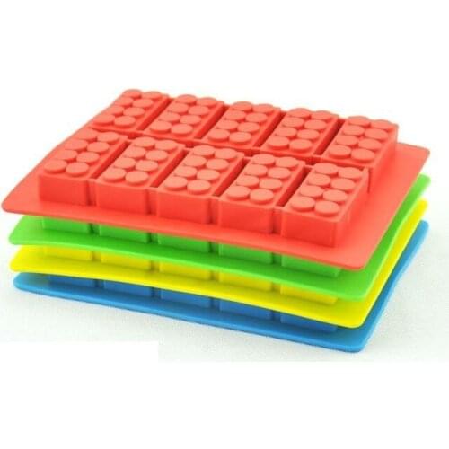 Free shipping 1000pcs Chocolate mould brick ice Trays mold ice block brick building shape Bar Party frozen Drink
