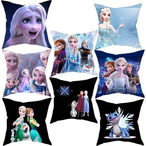 Disney Series Frozen Pillow Case Anna Elsa Party Decoration Pillow Cover Girls Room Decor Present for Children Christmas Gifts