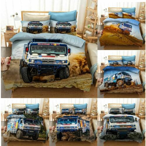Off-road Vehicle Home Textile Pillow Case 3D Bed Linen Duvet Covers Comforter Bedding Sets Bed Set Home Decor Bedding