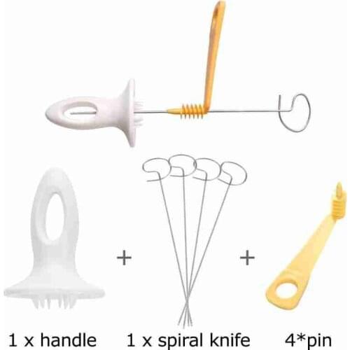 Potato Spiral Manuel Cutter Slicer Reusable Potato Twister French Fry Cutter Fruits Vegetable Tools Kitchen Cooking Maker