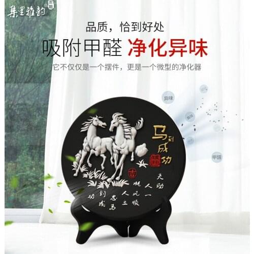 China Leader National gift- HOME office Comapny TOP decoration thriving business efficacious Mascot FENG SHUI HORSE ART Ornament