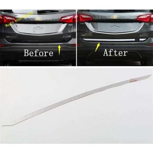 Lapetus Auto Accessories Tailgate Rear Trunk Tail Gate Back Door Decoration Strip Trim For Chevrolet Equinox 2017 2018 2019 2020