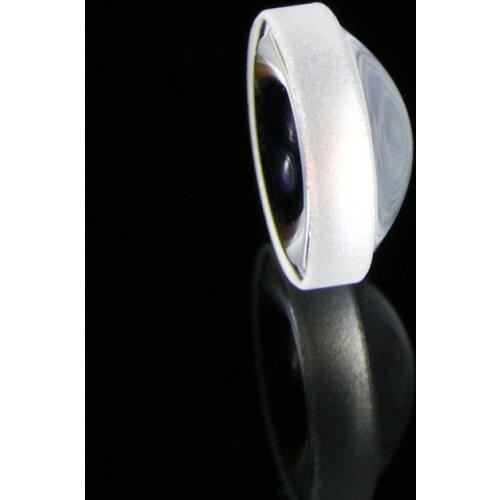 Optical Coating Aoyu Lens For Optical Instruments 650nm Edge Thickness 1.9mm Material H-ZF52A Optical Glass Meniscus Lens