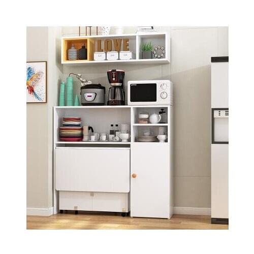 Small family folding dining table, SIDEBOARD CABINET, cupboard, microwave oven cabinet, dining table