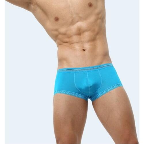 New Translucent Ice Cueca Silk Mens Underwear Boxer Youth Underpanties Male Shorts Calzoncillos Hombre Bokserki Unterhosen