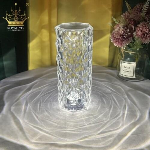 Spain Rose Shadow Desk Lamp Bedroom Bedside Lamp Living Dining Room Charging Touch Atmosphere Table Lamp Decoration Night Light