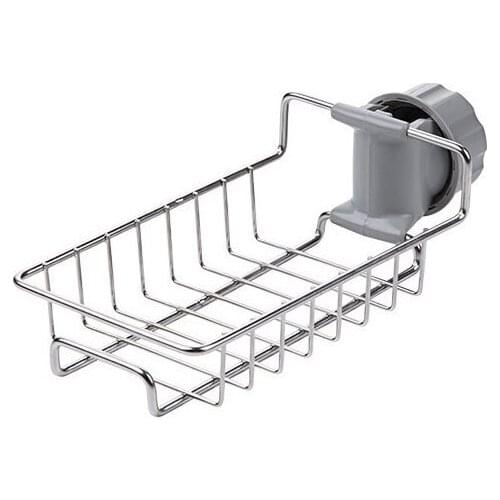 Stainless Steel Faucet Rack Rag Drain Rack Household Kitchen Free Punch Sink Storage Rack Kitchen Storage