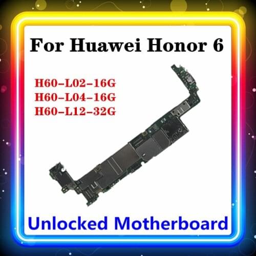 Original For Huawei Honor 6 Motherboard H60-L02-16G H60-L04-16G H60-L12-32G Main Board For Honor 6 Logic Board For Honor 6