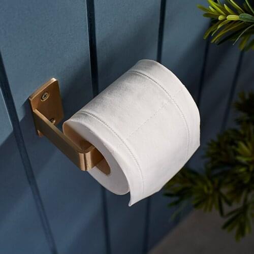 Pair GOLD Golden 100% Brass COPPER Nordic Modern Design Wall clothes bathroom paper holder Coat Racks corridor Hook Rails Decor