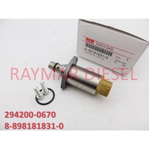 GENUINE NEW DIESEL FUEL PUMP SUCTION CONTROL VALVE, SCV 294200-0670, 8981818310, 8-98181831-0 FOR 6HK1 ENGINE
