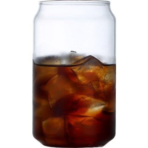 Drinkware Glass Cup Tea Juice Milk Coffee Mug Wine Glass Drinking Water Cup High Borosilicate Glass Durable