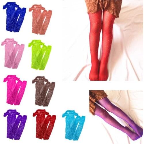 Girls Mesh Fishnet Stockings Kids Girls Pantyhose Flash Tights Fish Net