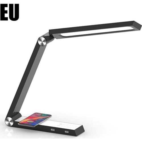 LED Triangle Table Lamp Wireless Charging Led Desk Lamps Rechargeable Table Lamps Smart Home Desk Art Light EU US UK Standard