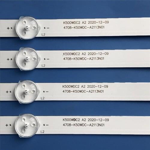 LED Backlight strip 4LED For Philips 50"TV 50USK1810T2 k500wdc2 a2 4708-K50WDC-A2113N01 50PUT6023 Polaroid P50FN0117K P50FN117K