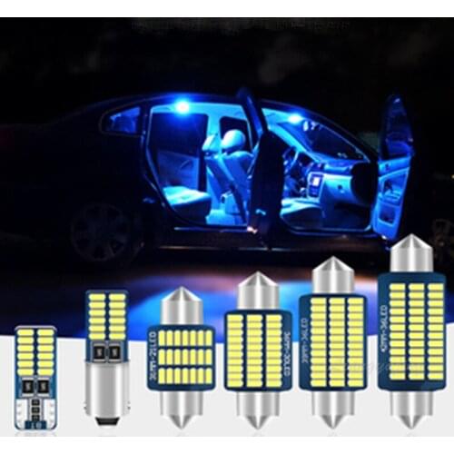 Canbus LED License Plate Lamps Interior Indoor Dome Light Kit Bulb For Audi A4 S4 RS4 B5 B6 B7 B8 1996-2015