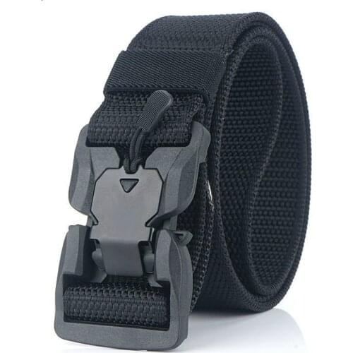 Tactical Belt Hard PC Quick Release Magnetic Buckle Military Belt Soft Real Nylon Sports Accessories