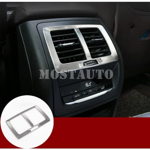 For BMW X3 G01 X4 G02 Stainless Inner Rear Air Vent Outlet Trim Cover 2018-2020 1pcs Car Accessories Interior Car Decor Car Trim