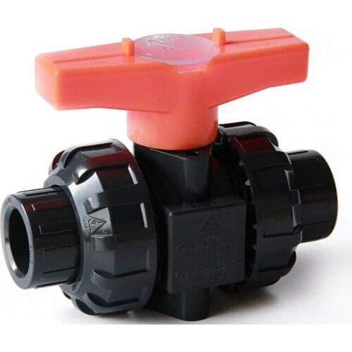 High quality 1 1/4 1 1/2 2 inch SANKING PVC ball valve UPVC joint switch valve manual valve chemical grade accessories