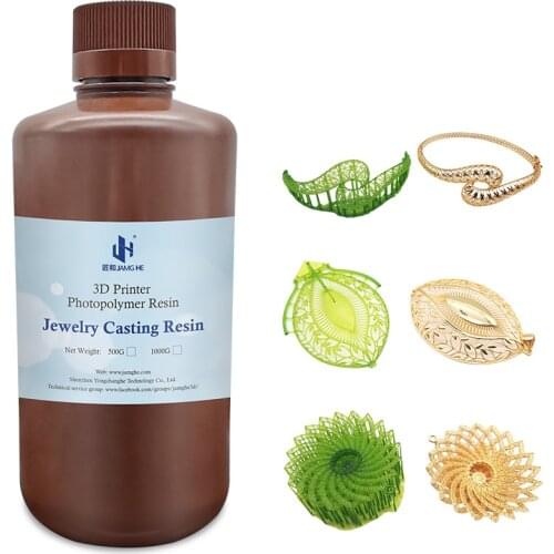 Jamghe Jewelry Direct Casting Jewelry Casting Resin 3D Printer For ANYCUBIC 3D Printer Resin Low Odor Imprimante 3D Resin 500G