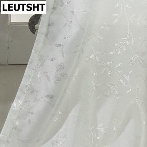 Korean Style Curtains ForLiving Dining Room Bedroom Windows Tulle Translucent Tulle Curtains Curtains for Kitchen French Window