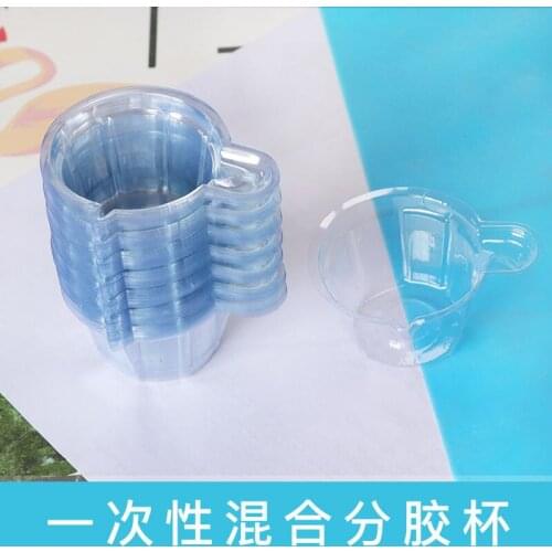 1set/100pcs DIY Plastic Split Cup Coloring Cup For Uv resin mold DIY Jewelry Making
