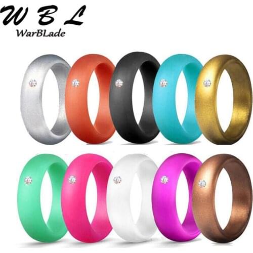 New Fashion Silicone Rings For Men Women Wedding Bands Hypoallergenic Crossfit Flexible Sports Rubber Finger Rings 10pcst