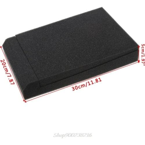 2 Pcs Sponge Studio Monitor Speaker Acoustic Isolation Foam Isolator Pads 30x20x4.5cm Jy25 20 Drophip