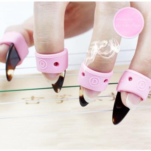 Guzheng accessories silione nail cover free tape guzheng finger cover 8pcs