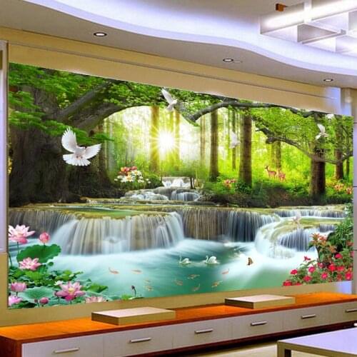 DIY 5D Diamond Embroidery,Round Diamond Water and wealth rhinestone full Diamond painting cross stitch,needlework GG680