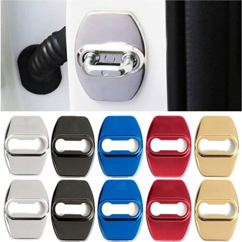 Automobile stainless steel door lock cover 4pcs/set Interior accessories for Toyota for Lexus UX NX RX CT LX series