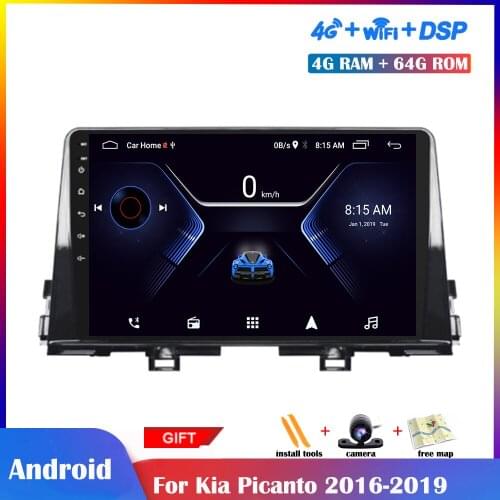9 inch Android Multimedia Player For Kia Picanto 2017-2019 Car Bluetooth IPS GPSRadio Stereo Wifi Navigation DSP Car