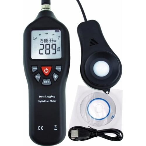 Digital Light Lux Meter 0 to 200,000 Measurement Range with Data Logging Auto Ranging Lux Instrument