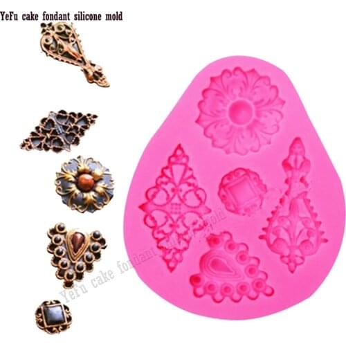 Flowers Gem pearl Silicone Mold Cake Mold Silicone Baking Tools Accessories Decorations baking mould DIY F0844
