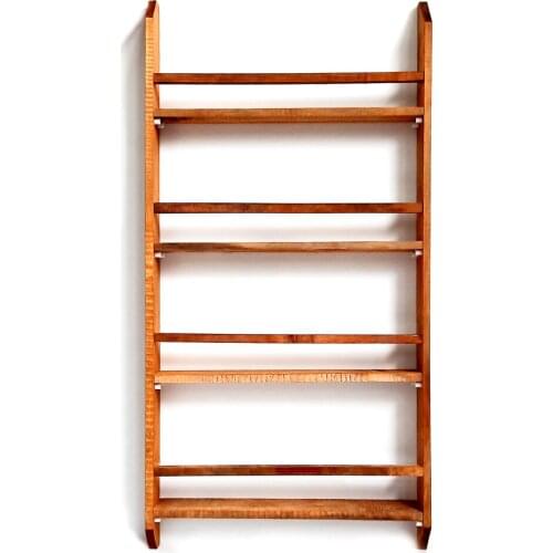 Wooden Montessori Bookshelf Child Room Brown Wall Rack 50x100 Cm