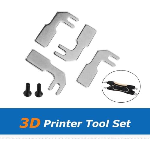 3D Printer Parts 4pcs 20mm/23mm Steel Prongs + 2pcs Countersunk screws For V6 Heater Block Holder Tool