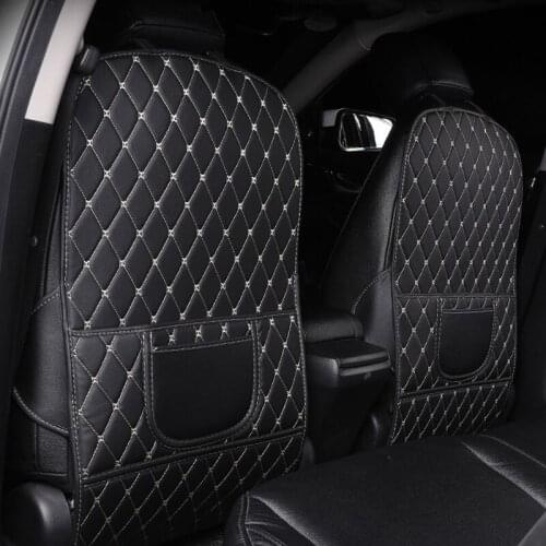 PU leather child kick pad fit 98% car model for BMW Mercedes Audi Toyota Honda Ford Mazda Nissan Volkswagen Hyundai accessories