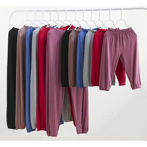 Modal boys' and girls' home pants parent child clothes mother daughter Pants family matching clothes