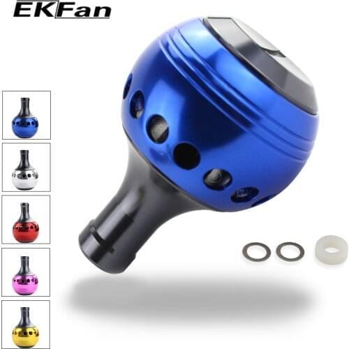EKfan Aluminum Alloy Machined Metal Fishing Reel Handle Knobs for Bait Casting Spinning Fishing Accessories