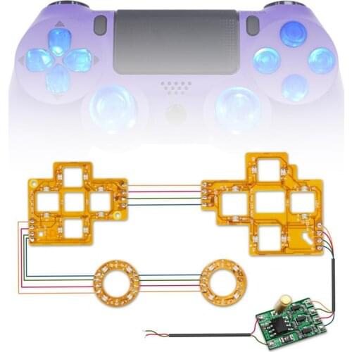 Gamepad Light Board Replaceable Easy Operation ABXY Button Luminated D-Pad Gamepad Light Plate for PS4
