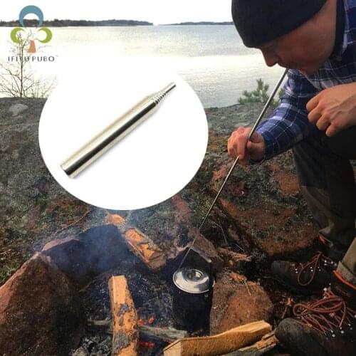 1Pc 93mm Pocket Bellow for Outdoor Camping Blasting Campfire Blow Fire Tube Outdoor Tool Edc Camping Equipment Survival Kit GYH