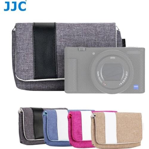 JJC Compact Camera Case for SONY RX100 VI RX100 V RX100 IV RX100 ZV-1 Fuji XF10 Olympus TG-5 Canon G7X Mirrorless Pouch Handbag