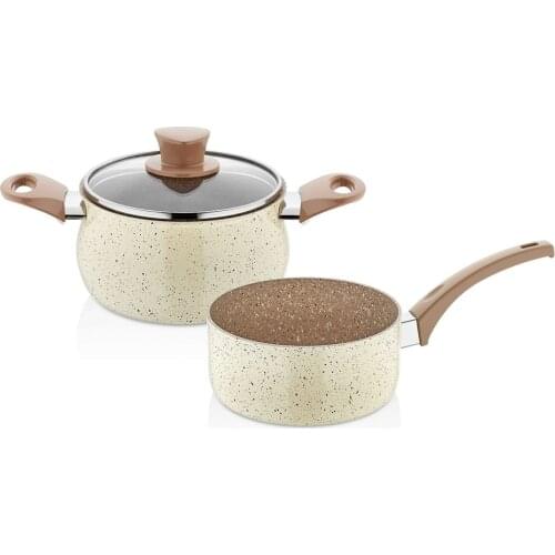 Cream Color 14 CM Casserole Granite Creamer Coffee Pot