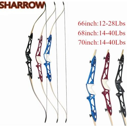 1Pc 66/68/70" Magnesium Alloy Archery Recurve Bow Longbow Takedown Right Hand Bow For Hunting Training Shooting Accessories