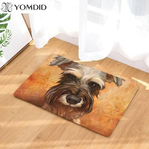 Oil Painting Dog Mat Doormat Dog Printed Mats Floor Kitchen Living romm Bathroom Rugs 40X60cm 50x80cm colorful printing Carpets
