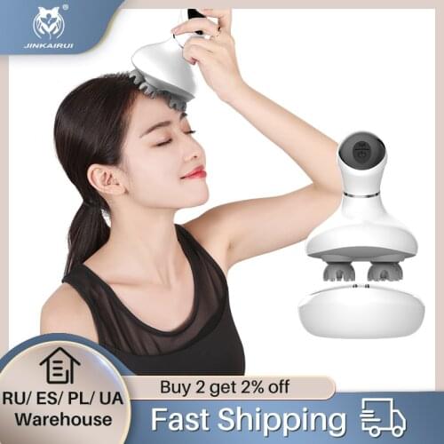 JinKaiRui Claw Head Massager Body Octopus Head Scalp Neck Equipment Stress Release Relax Massage Tens Pain Relief Gift Head Care
