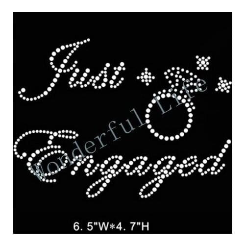 New product free shipping Rhinestones iron on crystal transfers design hot fix rhinestone motif ring for kids