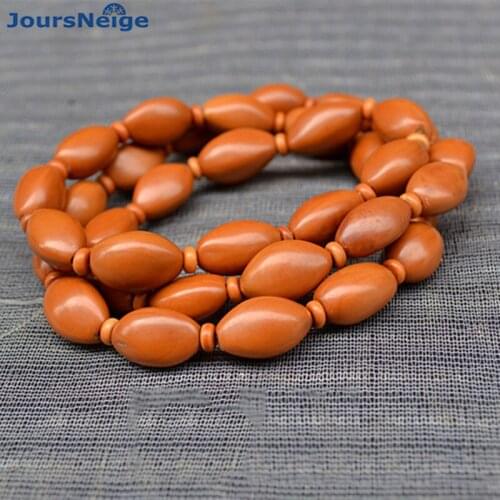 Wholesale Olives Nuclear Bracelets Seed kernel Hupine String light men women bracelet Buddha Beads Wood Hand string Jewelry