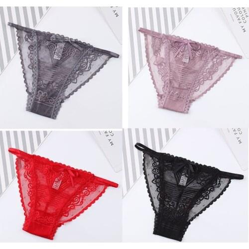 Sexy Hot style is a new line of seamless lace underwear ladies thin belt sexy transparent briefs