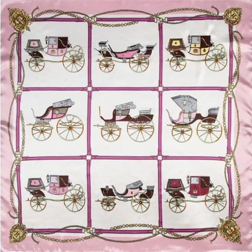 2021 New Brand Royal carriage Scarf Women Neckerchief Female Kerchief Fashion Scarves Handkerchief For Ladies BandanaBeach Towel